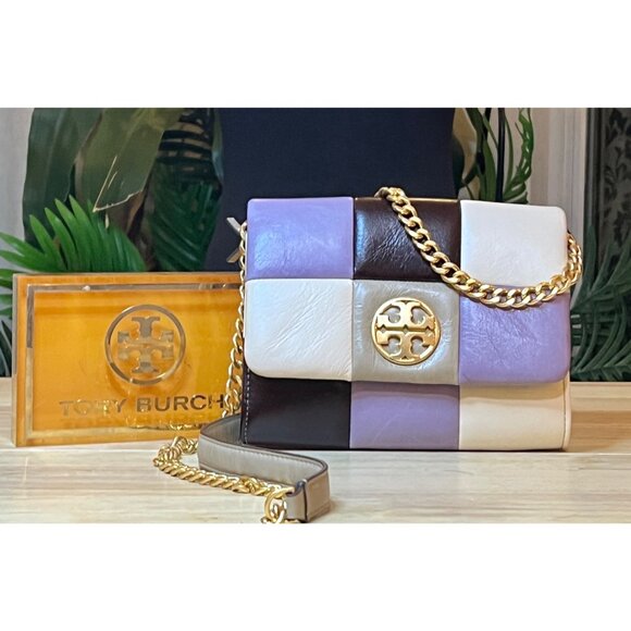 ✺✺ AUTHENTIC TORY BURCH Quilted Leather Patchwork Willa Handbag ✺ - Picture 7 of 13